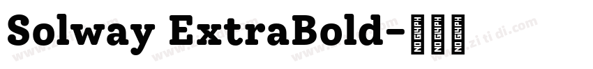Solway ExtraBold字体转换